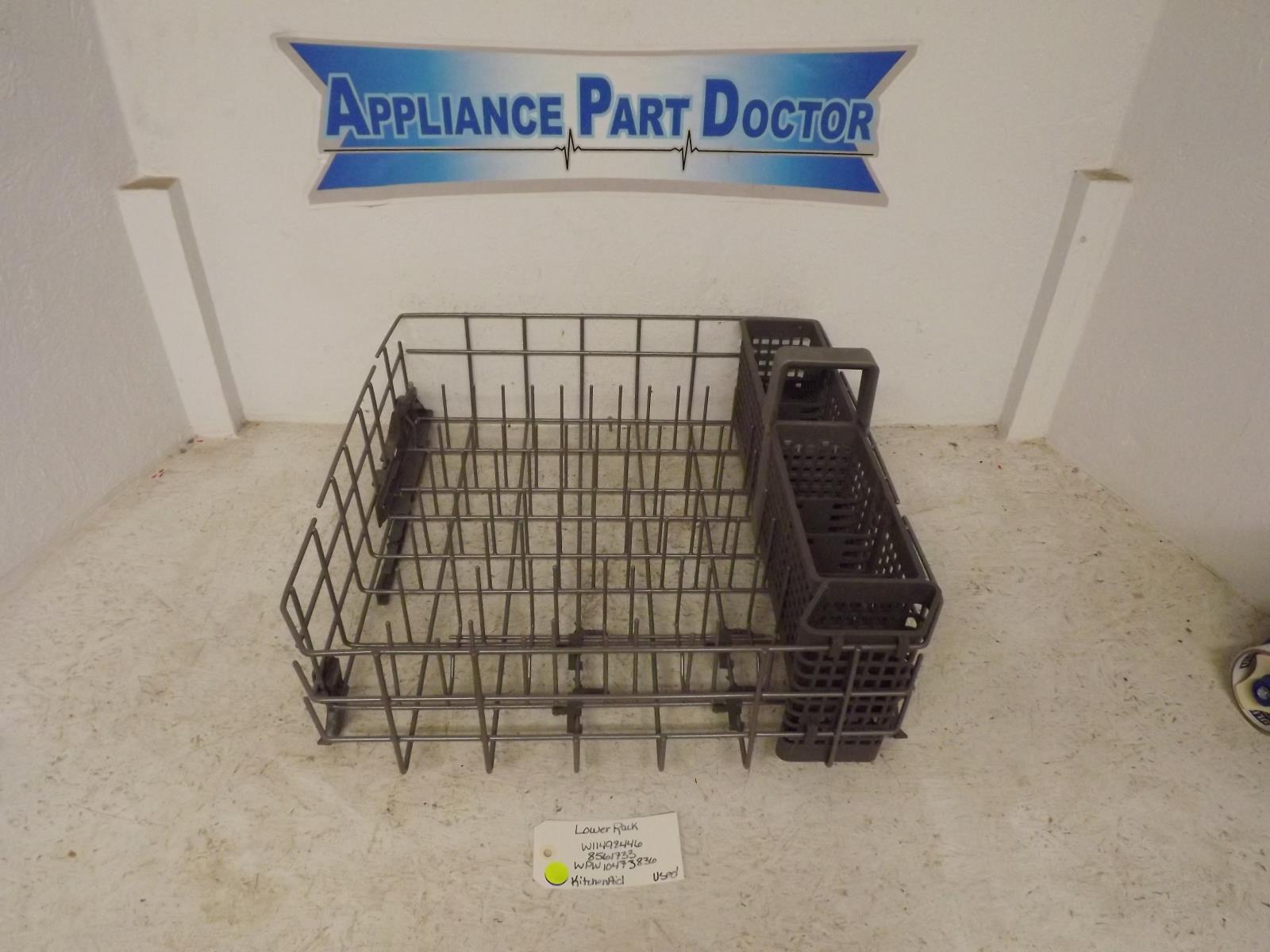 KitchenAid Dishwasher W11498446 8561733 WPW10473836 Lower Rack Used KitchenAid Dishwasher W11498446 8561733 WPW10473836 Lower Rack Used